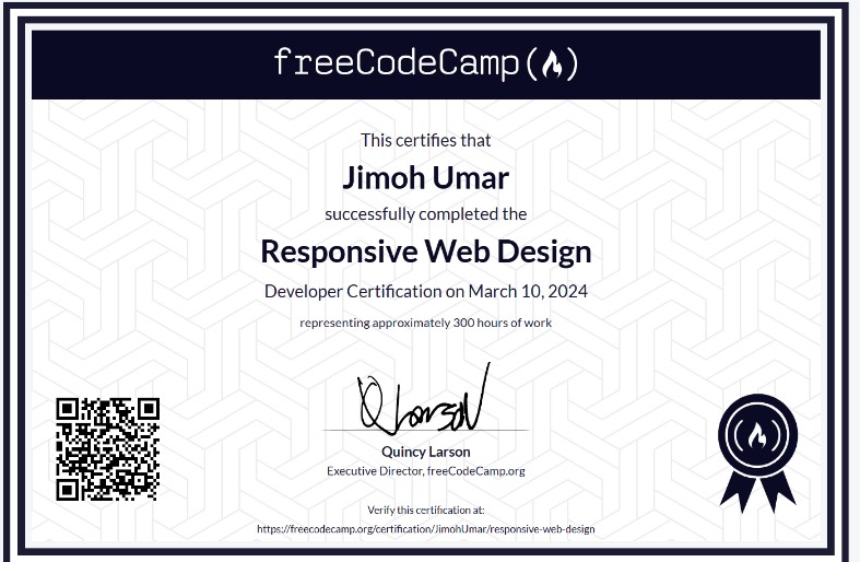 FreeCodeCamp Responsive Web Design